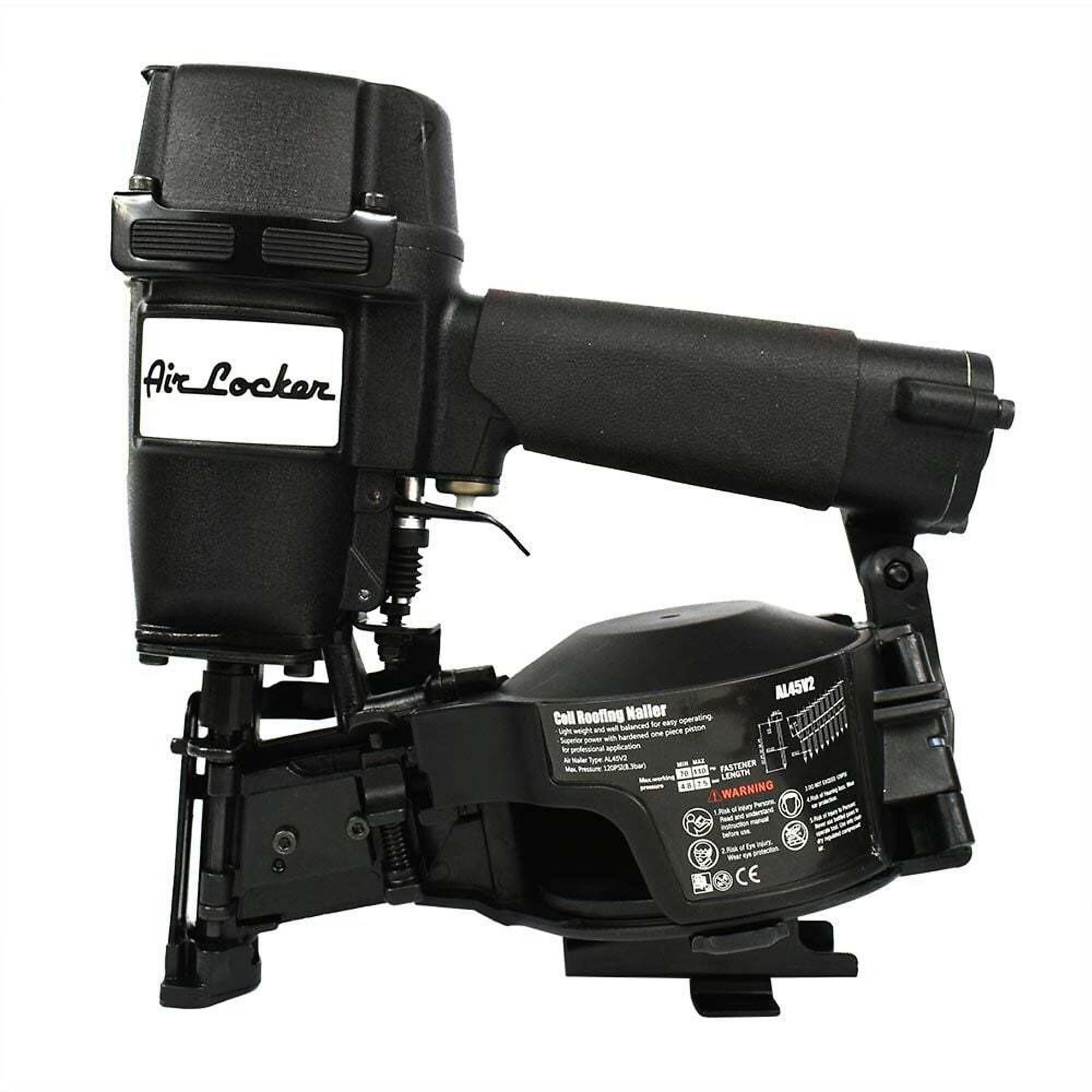 Air Locker AL45V2 7/8 Inch to 1-3/4 Inch Coil Roofing Nailer (Side Load)